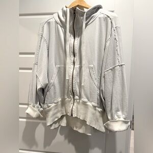 FREE PEOPLE OVERSIZED CAMDEN HOODIE CREAM SMALL WE THE FREE